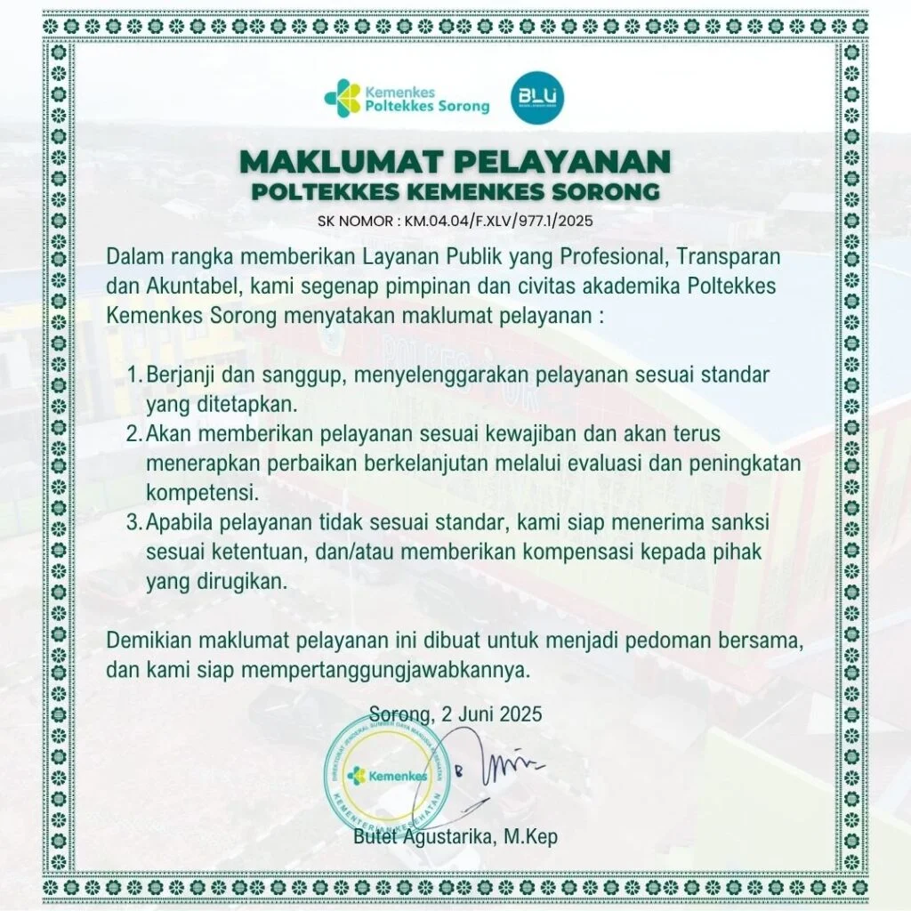 Maklumat Pelayanan